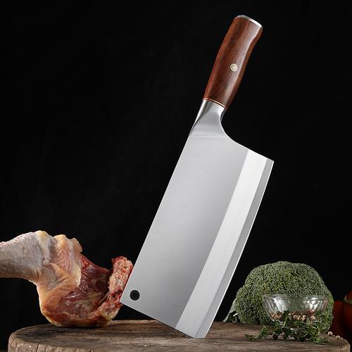 9cr高硬度三合钢菜刀夹钢斩切片刀家用中式刀切菜肉不锈钢锋利